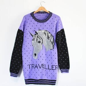 Vintage Horse Traveler Sweater XL